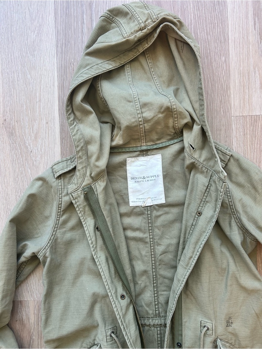 Ralph Lauren Denim & Supply Olive Green Womens Military Utility Jacket - Picture 3 of 11